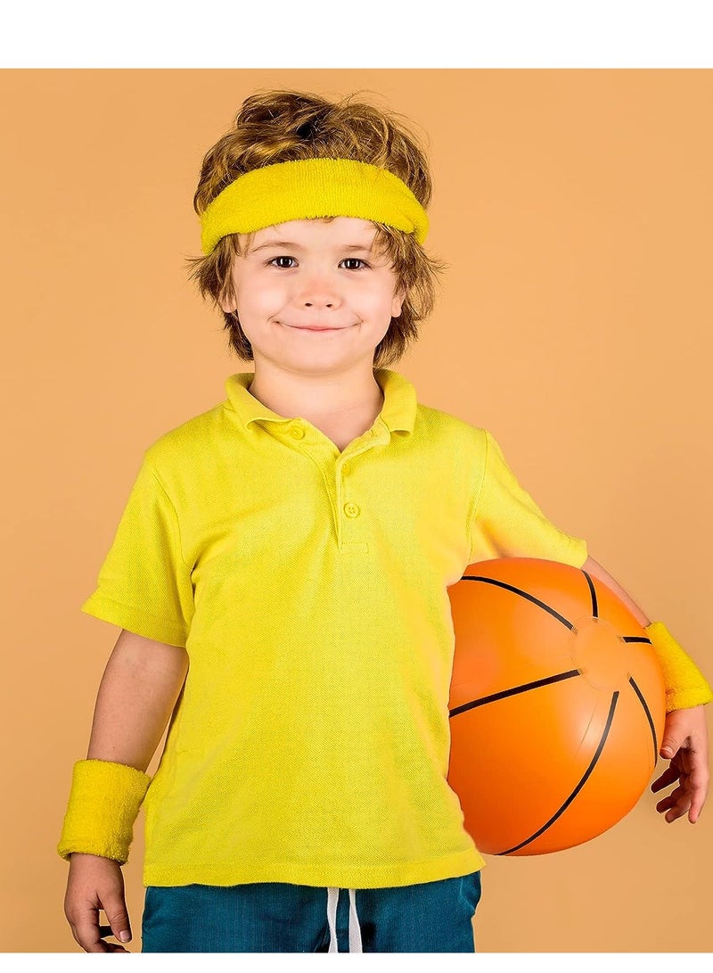 3 Pcs Inflatable Basketball Beach Balls, Perfect for Kids' Summer Fun, Pool Games, and Outdoor Parties, 9.8 Inch