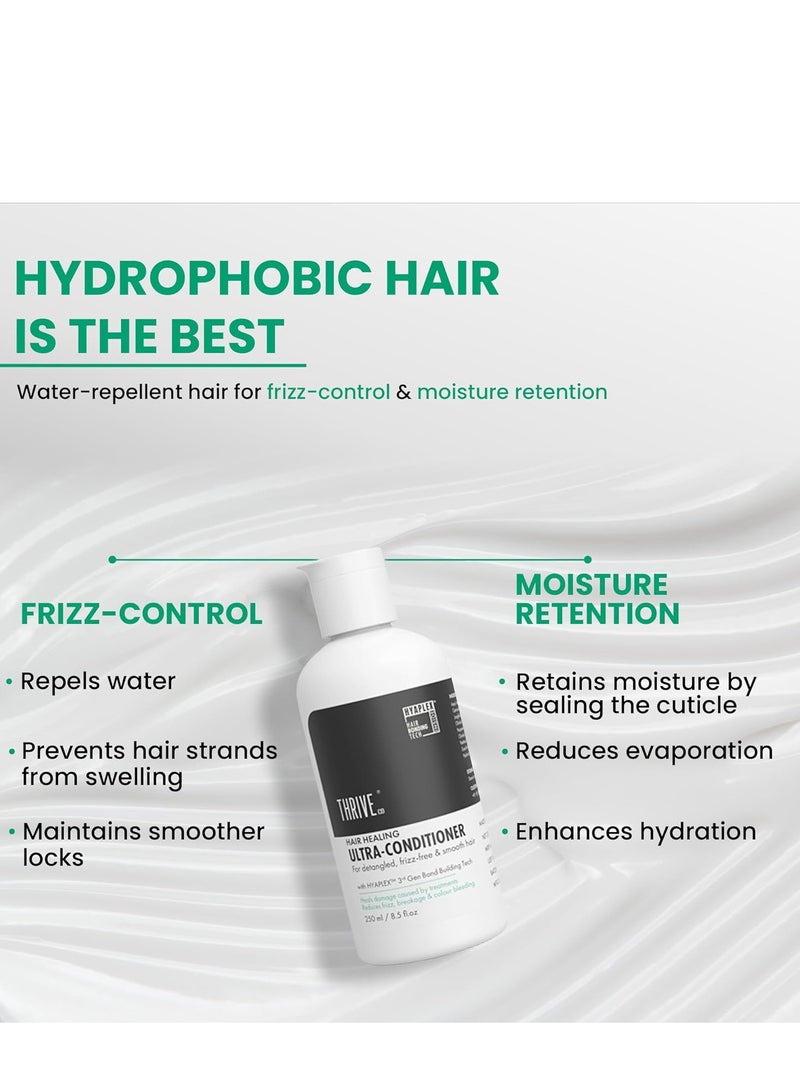 ThriveCo Hair Healing Ultra-Conditioner for Hair Damage Repair For Dry And Frizzy Hair  With Bond Building Tech HYAPLEX™ 250ML