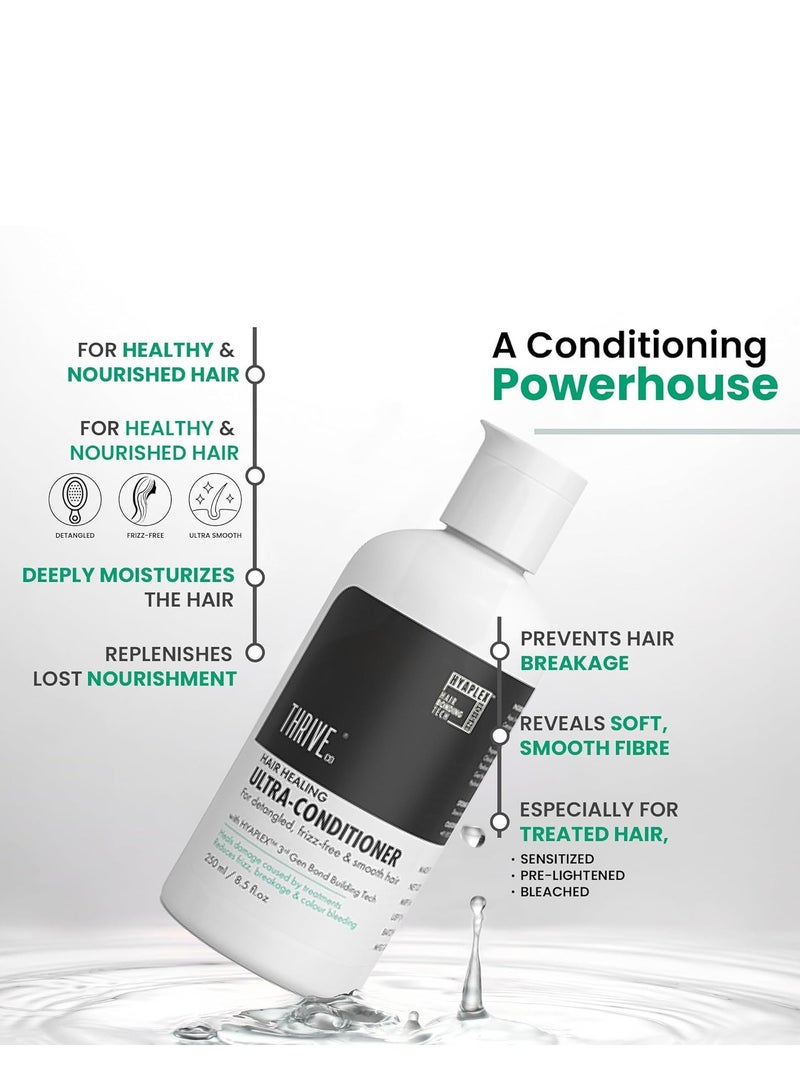 ThriveCo Hair Healing Ultra-Conditioner for Hair Damage Repair For Dry And Frizzy Hair  With Bond Building Tech HYAPLEX™ 250ML