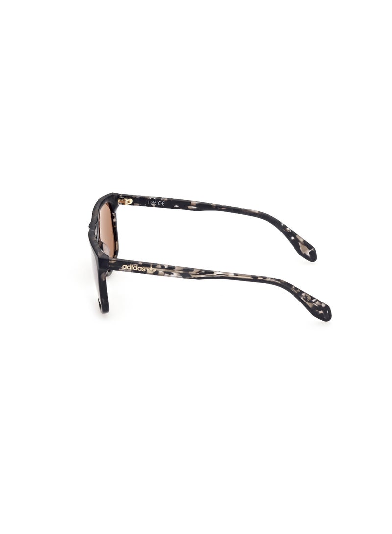 Men's Mirrored Navigator Shape Acetate Sunglasses OR006205G56 - Lens Size: 56 Mm - Black