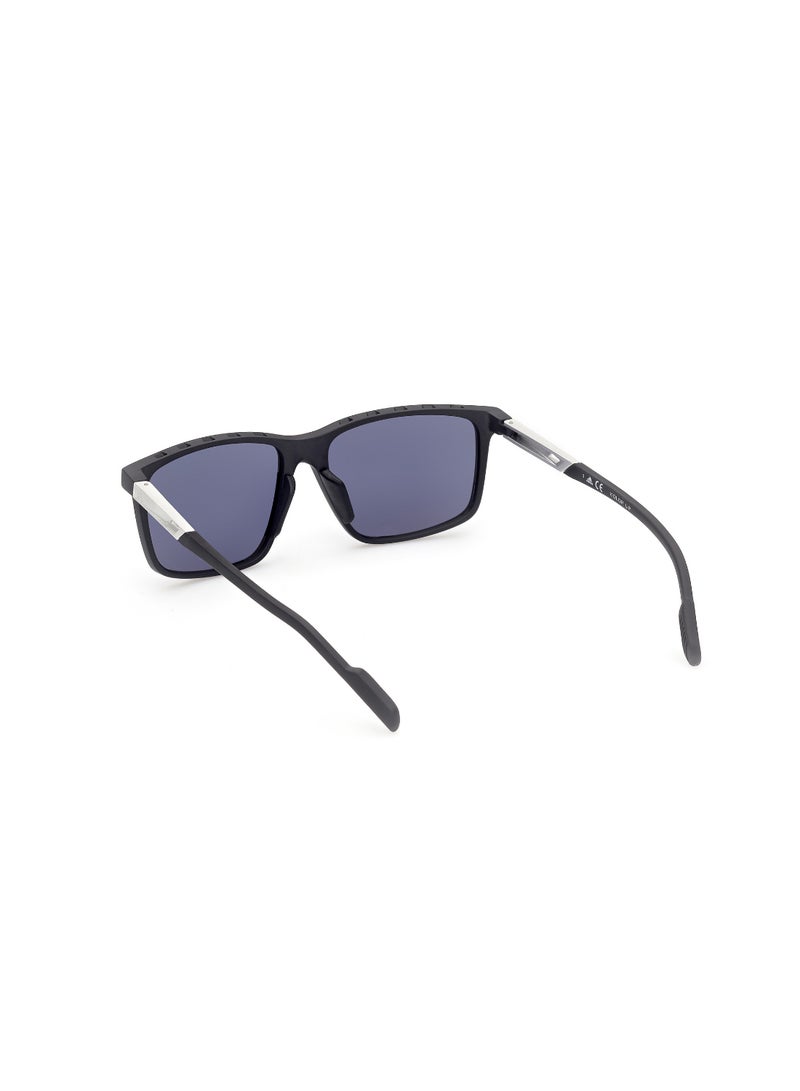 Men's UV Protection Navigator Shape Plastic Sunglasses SP005002A57 - Lens Size: 57 Mm - Matte Black