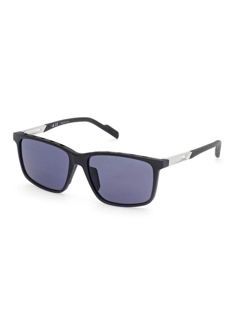 Men's UV Protection Navigator Shape Plastic Sunglasses SP005002A57 - Lens Size: 57 Mm - Matte Black