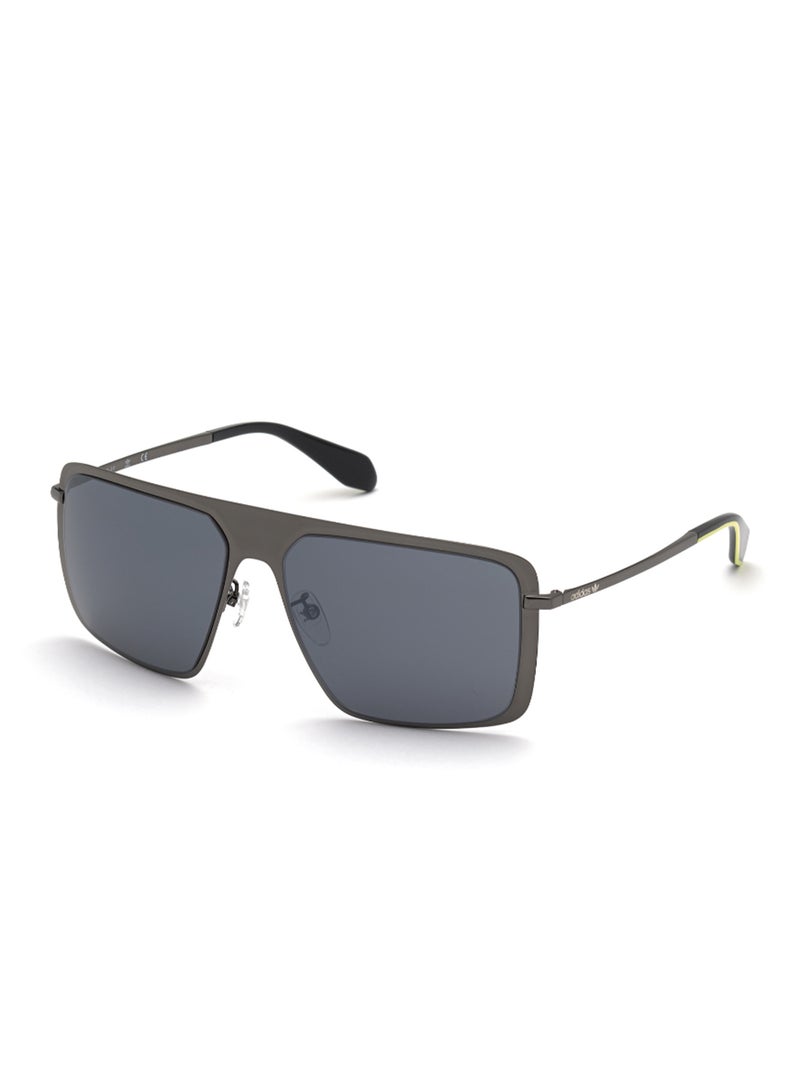 Men's Mirrored Navigator Shape Metal Sunglasses OR003608C60 - Lens Size: 60 Mm - Shiny Gunmetal
