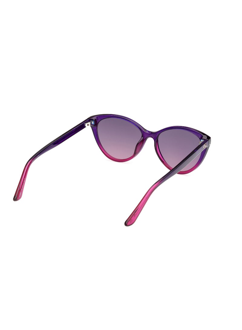 Girls UV Protection Cat Eye Shape Plastic Sunglasses GU829177B51 - Lens Size: 51 Mm - Fuxia