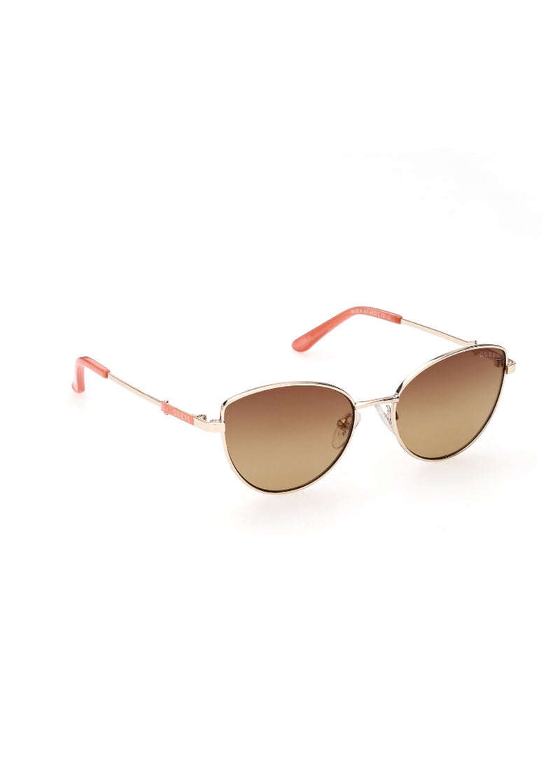 Girls UV Protection Cat Eye Shape Sunglasses - GU921833F48 - Lens Size: 48 Mm - Gold