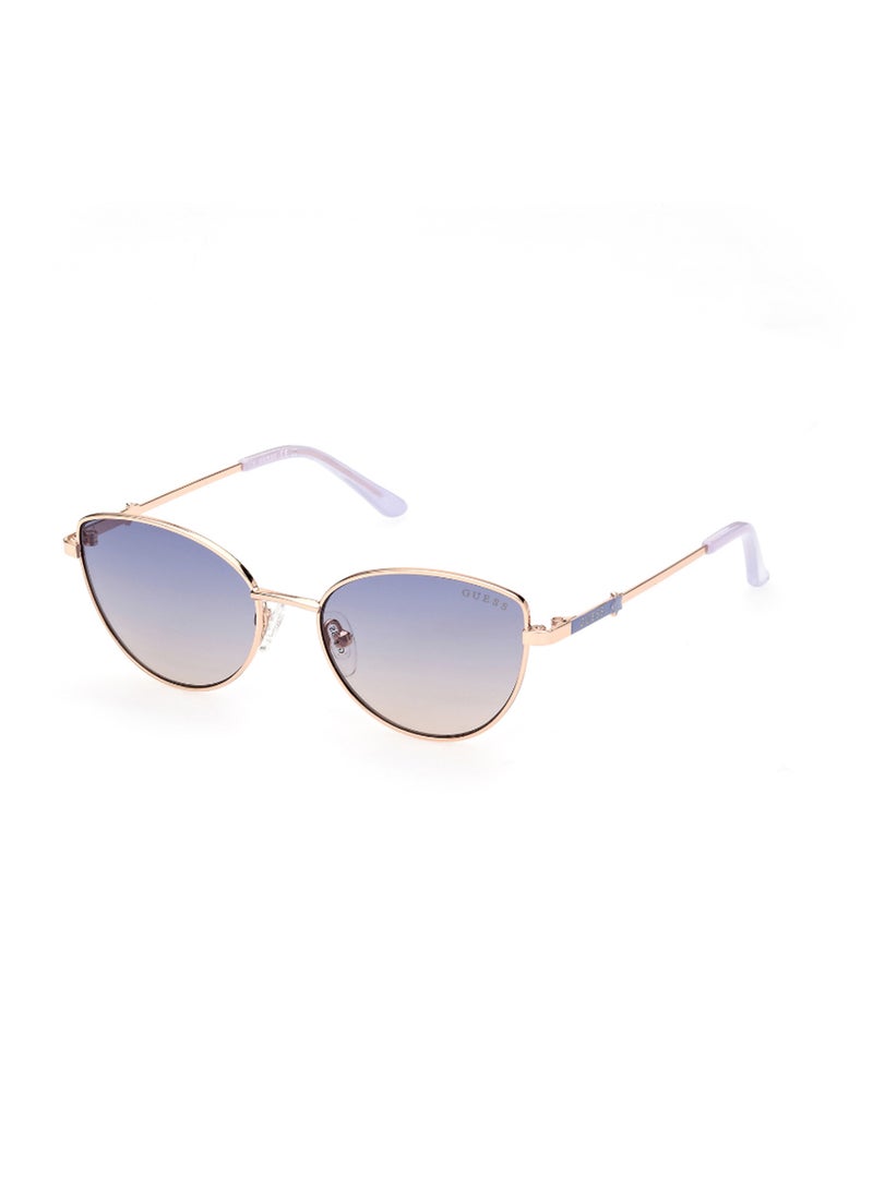 Girls UV Protection Cat Eye Shape Sunglasses - GU921828W48 - Lens Size: 48 Mm - Shiny Rose Gold