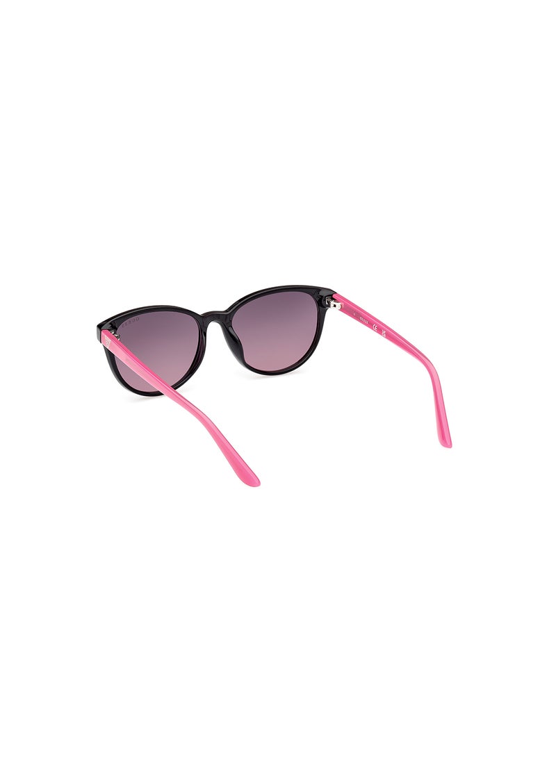 Girls UV Protection Cat Eye Shape Sunglasses - GU0012601T49 - Lens Size: 49 Mm - Shiny Black