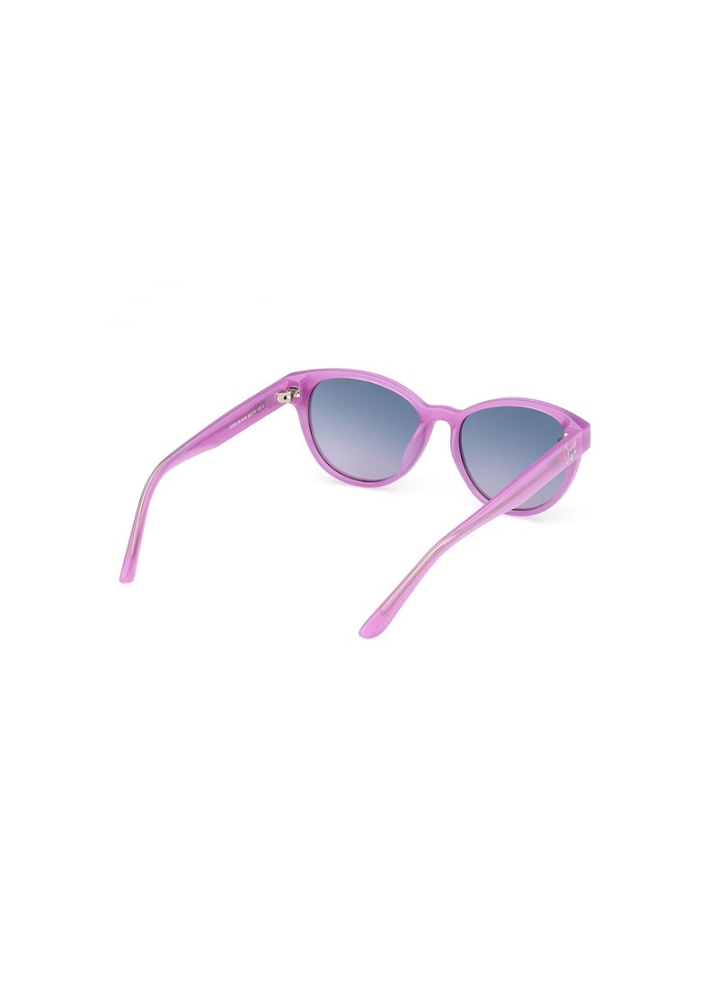 Girls UV Protection Cat Eye Shape Sunglasses - GU0012881W49 - Lens Size: 49 Mm - Shiny Violet