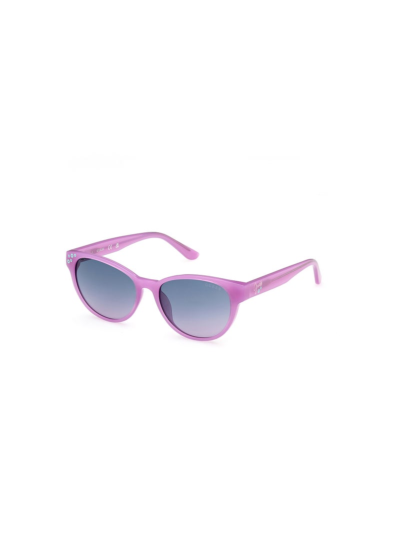 Girls UV Protection Cat Eye Shape Sunglasses - GU0012881W49 - Lens Size: 49 Mm - Shiny Violet