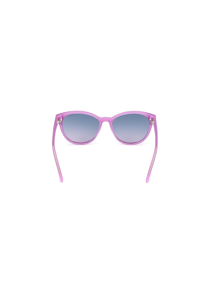 Girls UV Protection Cat Eye Shape Sunglasses - GU0012881W49 - Lens Size: 49 Mm - Shiny Violet