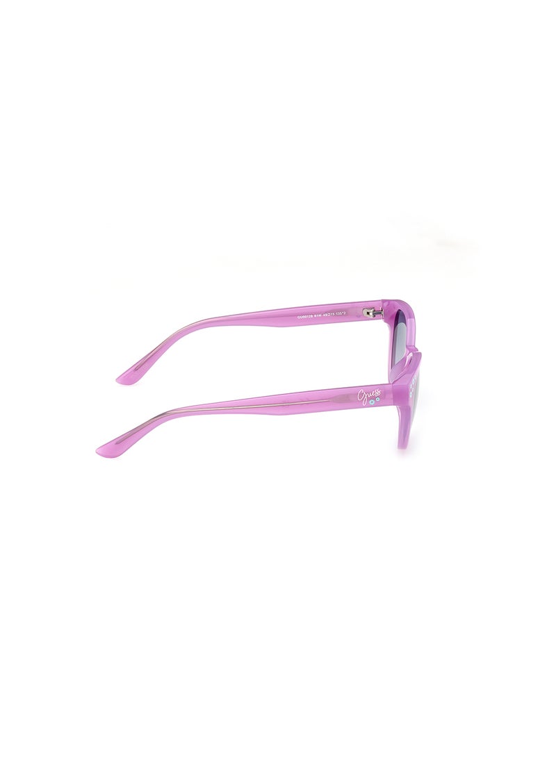 Girls UV Protection Cat Eye Shape Sunglasses - GU0012881W49 - Lens Size: 49 Mm - Shiny Violet