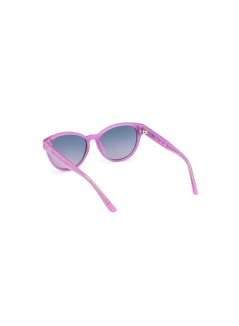 Girls UV Protection Cat Eye Shape Sunglasses - GU0012881W49 - Lens Size: 49 Mm - Shiny Violet