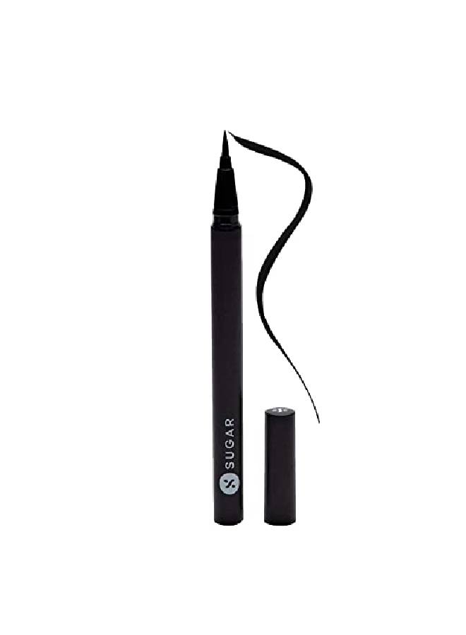 Arrested For Overstay Waterproof Eyeliner 01 I'Ll Be Black (Black Eyeliner) Quick Drying 100% Waterproof Eye Liner With Matte Finish