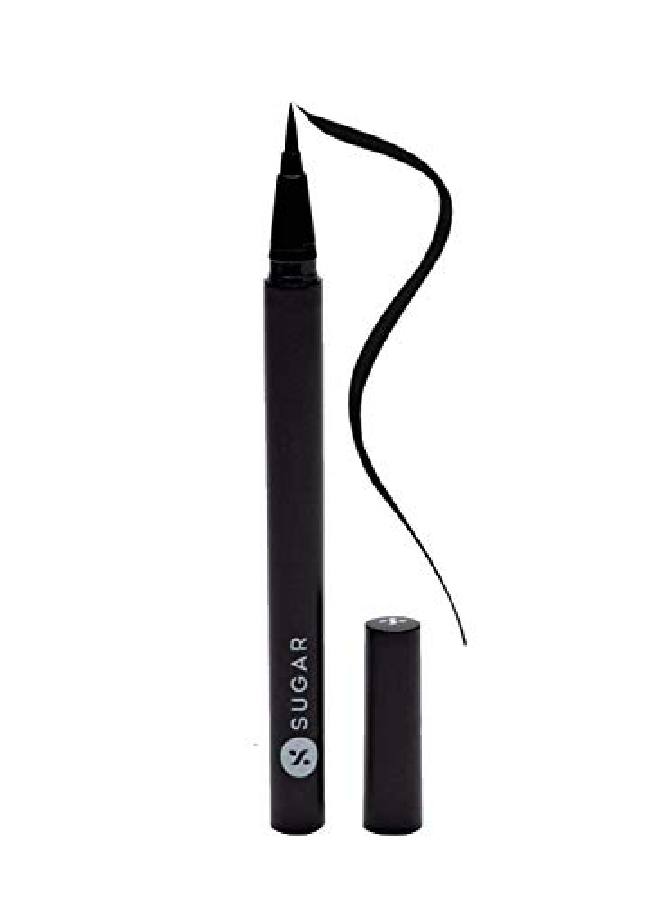 Arrested For Overstay Waterproof Eyeliner 01 I'Ll Be Black (Black Eyeliner) Quick Drying 100% Waterproof Eye Liner With Matte Finish