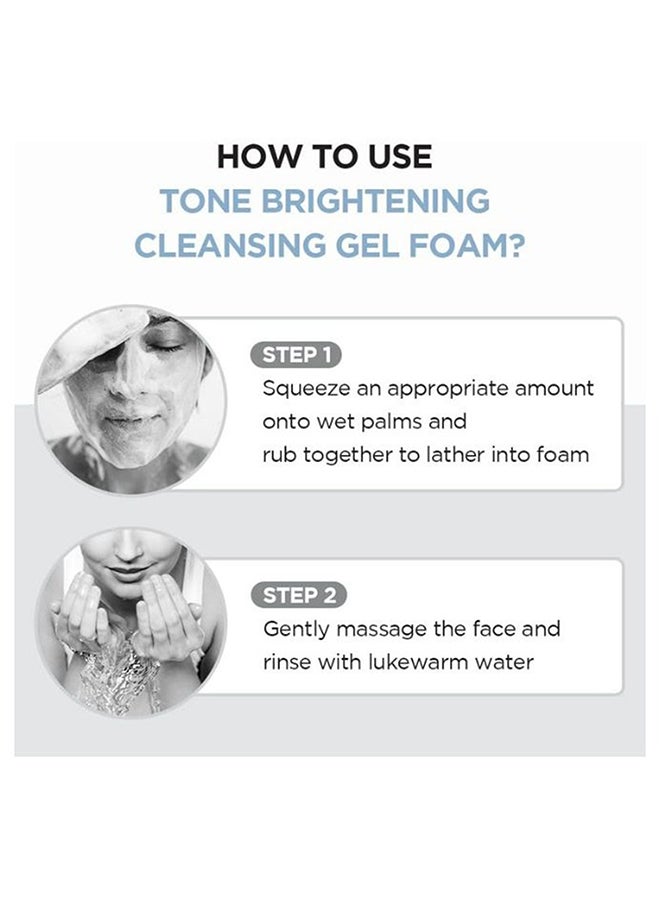 Madagascar Centella Tone Brightening Cleansing Gel Foam 125ml Clear