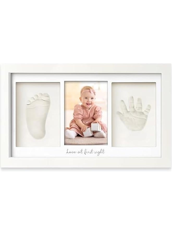 0TO1 Baby Handprint Footprint Kit, Keepsake Photo Frame for Newborn Boys & Girls, Baby Gifts,Personalized Baby Milestone Gift, Nursery Decor,Baby Shower Gifts for Girls Boys