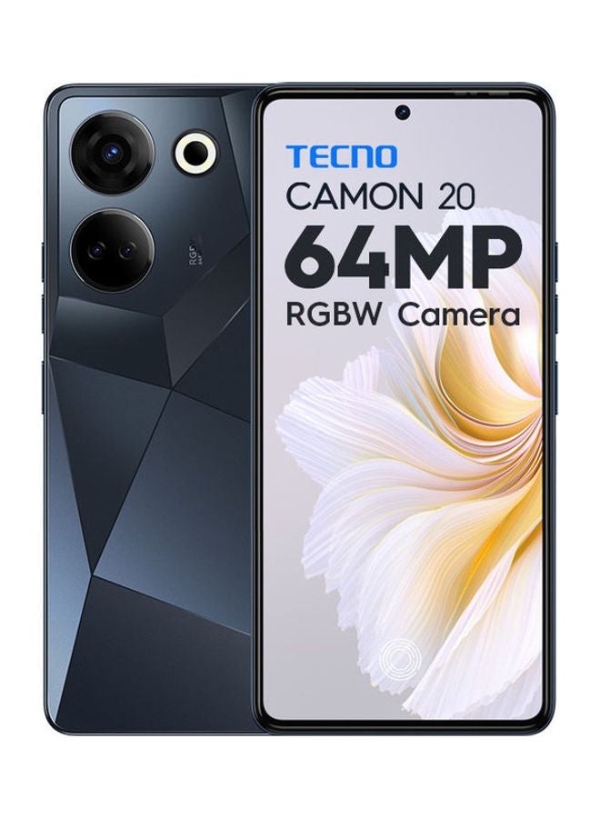 Camon 20 Dual SIM Predawn Black 8GB RAM 256GB 4G - International Version