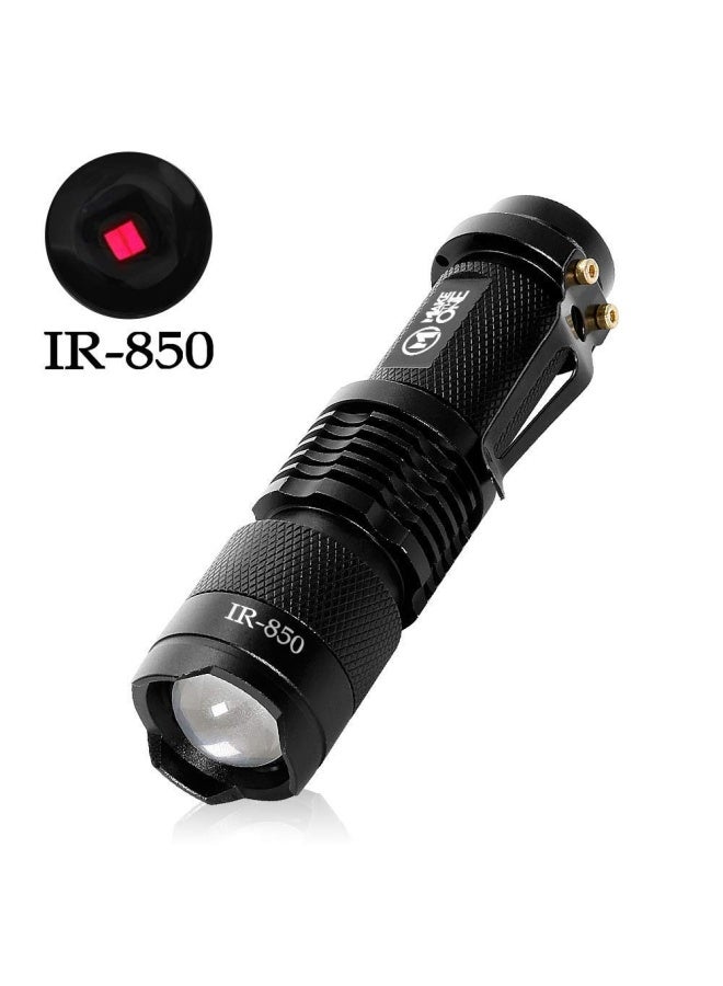 Maketheone Ir Torch 3 Watt 850Nm Infrared Light Night Vision Flashlight Torch - Infrared Light Is Invisible To Human Eyes - To Be Used With Night Vision Device Not Include Battery