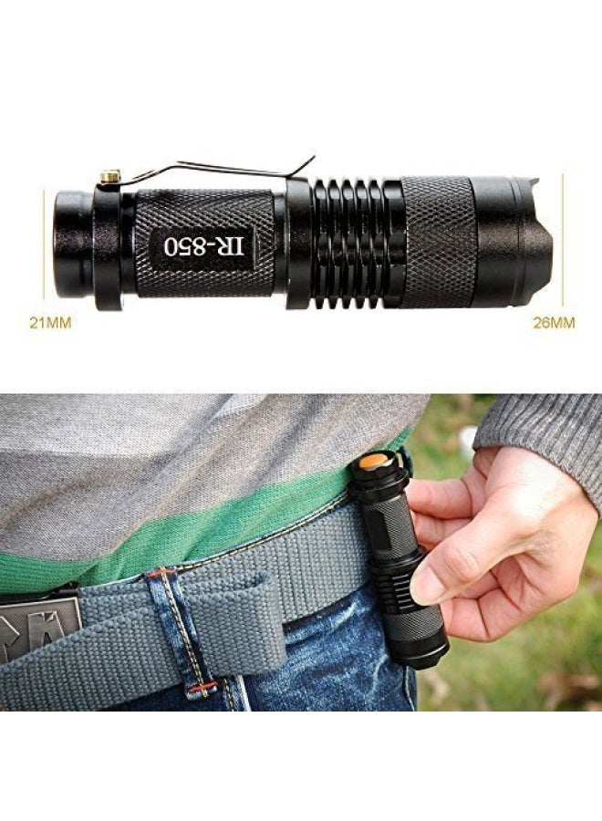 Maketheone Ir Torch 3 Watt 850Nm Infrared Light Night Vision Flashlight Torch - Infrared Light Is Invisible To Human Eyes - To Be Used With Night Vision Device Not Include Battery