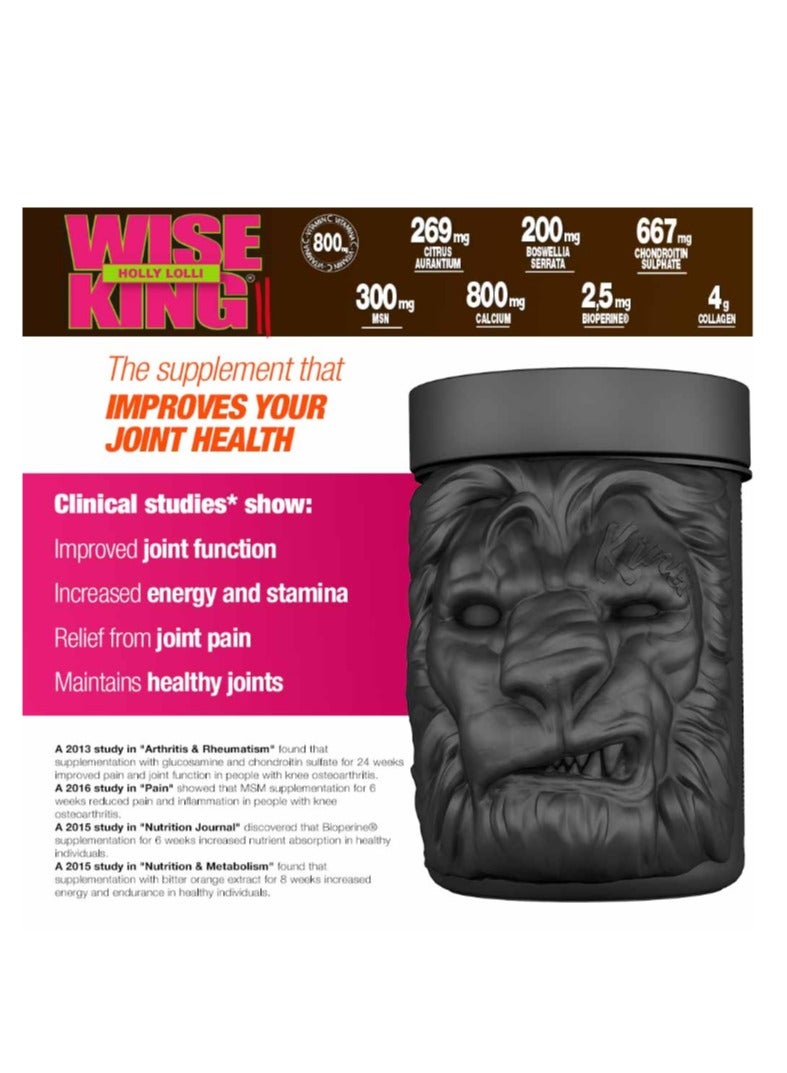 oomad Labs WiseKing II - Multivitamin & Joint Support, 450 g, Fizzy Peachy, 30 Servings