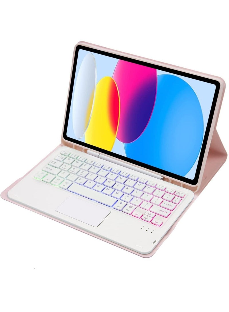 Touchpad Arabic and English Keyboard Case for iPad 10th Generation Case (10.9