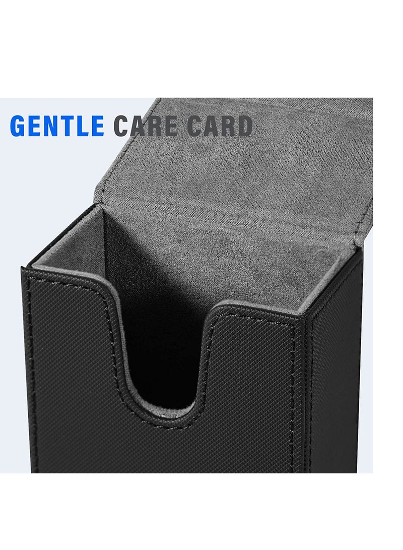 Card Case Souvenir Card Storage Box, Collector Card Box, Large Capacity, Holds About 95 Pages for Most Standard Size Cards, Fold Top Design (Cards Not Included)