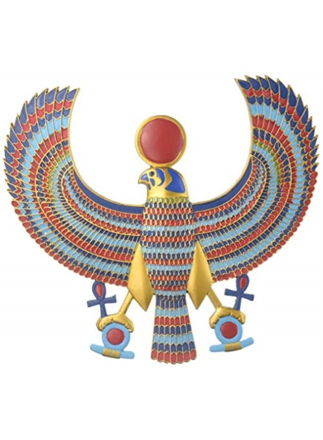 Design Toscano AH22206 Horus Egyptian Wall Plaque Full Color 15 Inch  Living Room