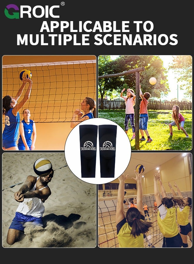 5 Set Volleyball Training Equipment Aid Volleyball Gear Volleyball Knee Pads and Arm Sleeves Volleyball Spike Serving Trainer Accessories Volleyball Gifts for Adults Teenage Kids