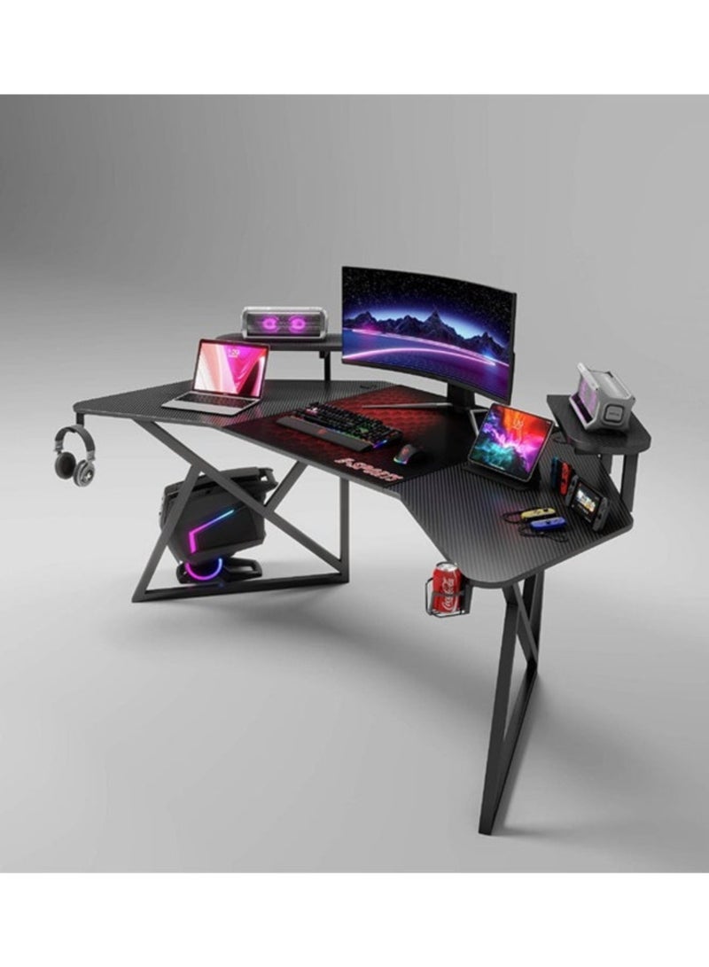 Ergonomic Gaming and Computer Desk 180 Cm Black