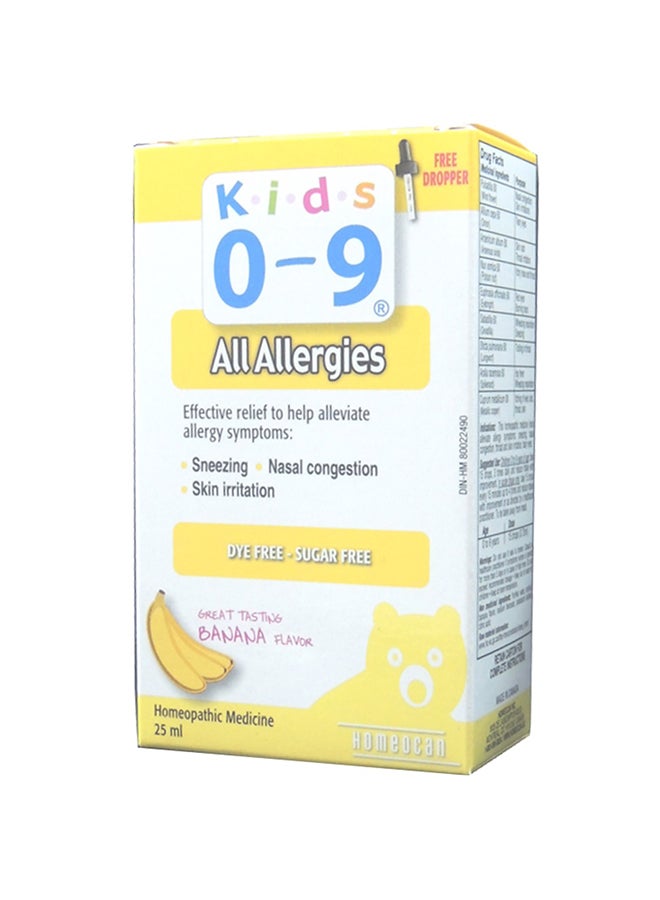 Kids 0-9 All Allergies