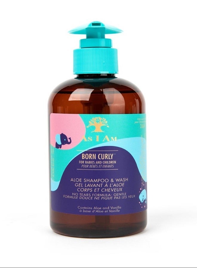 Born Curly Aloe Shampoo & Wash 8oz