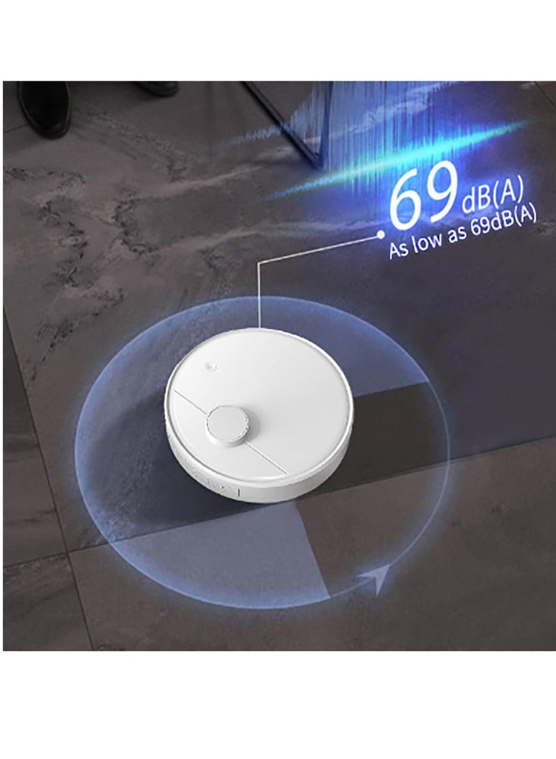 SYOSI, Sweeping Robot Vacuum Cleaner, 3-in-1 Smart Robot Vacuum with Smart Chip Obstacle Avoidance Sensing, Slim Design, Low Noise, for Carpets, Hard Floors, Pet Hair