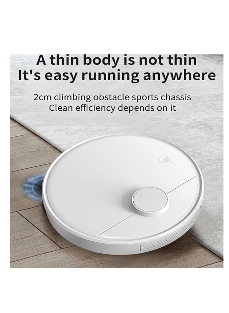 SYOSI, Sweeping Robot Vacuum Cleaner, 3-in-1 Smart Robot Vacuum with Smart Chip Obstacle Avoidance Sensing, Slim Design, Low Noise, for Carpets, Hard Floors, Pet Hair