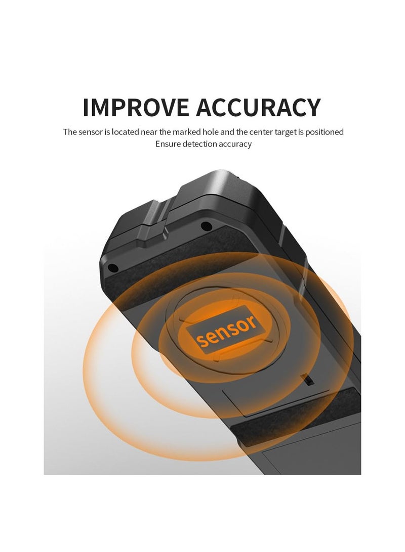 Stud Finder Wall Scanner - 5 in 1 Stud Finder Tool with Intelligent Microprocessor Chip and LCD Display, Stud Detector Beam Finders for The Center and Edge of Wood AC Wire Metal Studs Joist Pipe