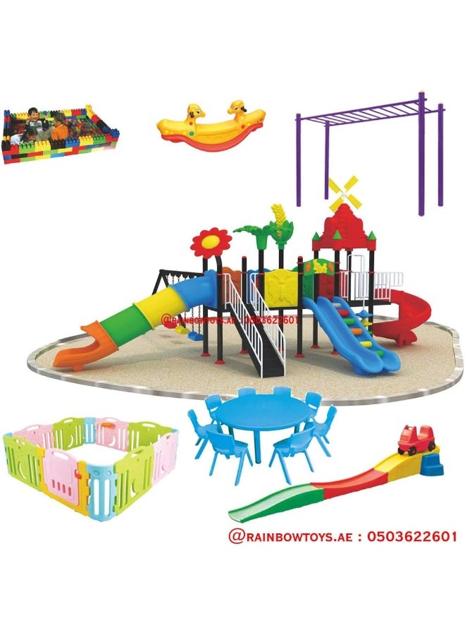 Rainbow Toys Outdoor Play All In One Set