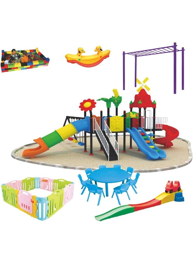 Rainbow Toys Outdoor Play All In One Set