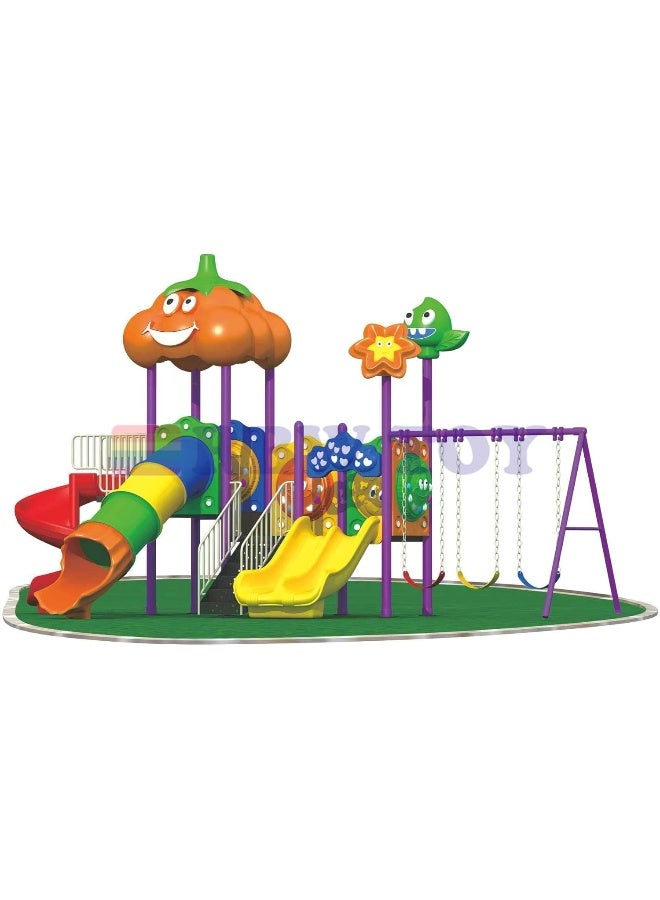 Rainbow Toys Backyard Play-Ground Equipments. All in One Outdoor Games. Play-Ground Toys Area Size 780x450x350cm