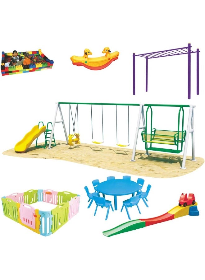 Rainbow Toys Outdoor Play All In One Set