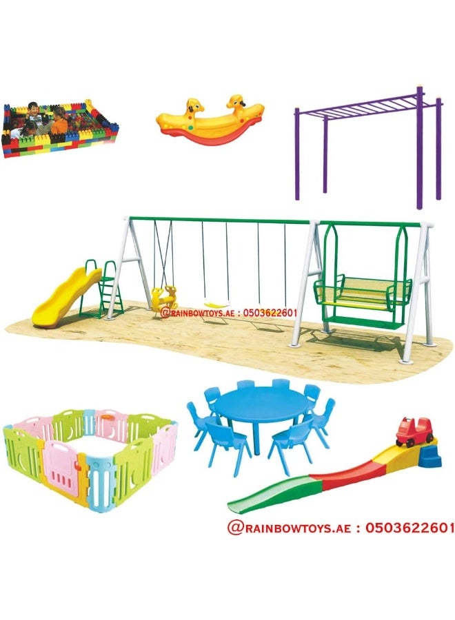 Rainbow Toys Outdoor Play All In One Set