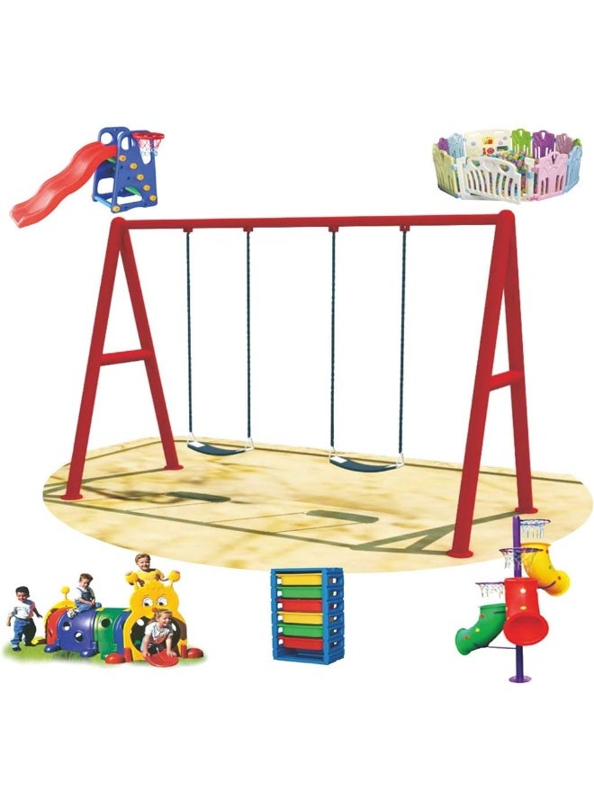 RBW TOYS Outdoor All in One Play Set. Adventure Toys. Play-Ground Toys Area Size 320x180x230cm