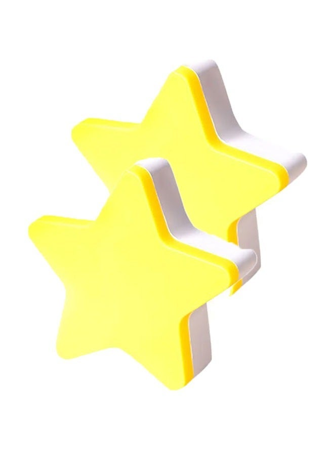 2PCS LED Baby Night Light with Star Shape ，Plug-In Led Light-Controlled Induction, Smart Home Products，for Bathroom,Hallway, Bedroom, Kids Room, Kitchen, Stairway