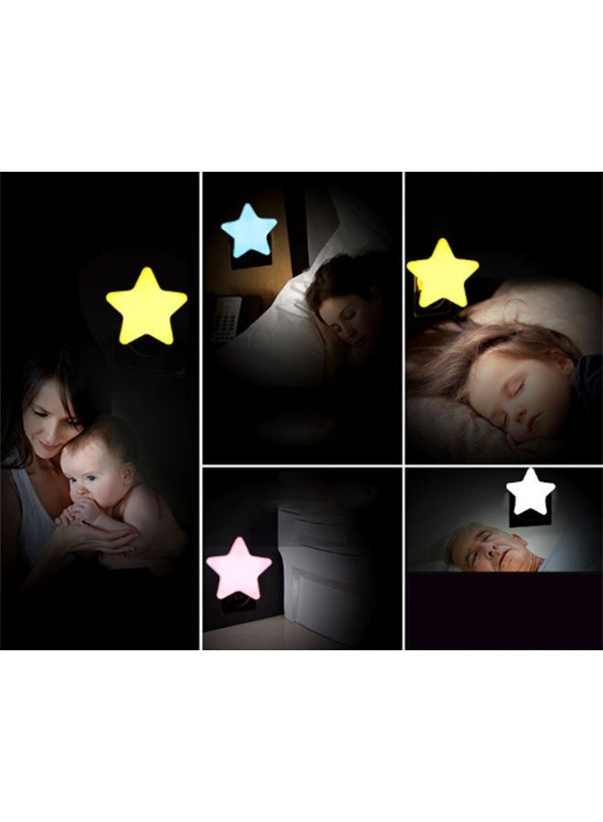 2PCS LED Baby Night Light with Star Shape ，Plug-In Led Light-Controlled Induction, Smart Home Products，for Bathroom,Hallway, Bedroom, Kids Room, Kitchen, Stairway