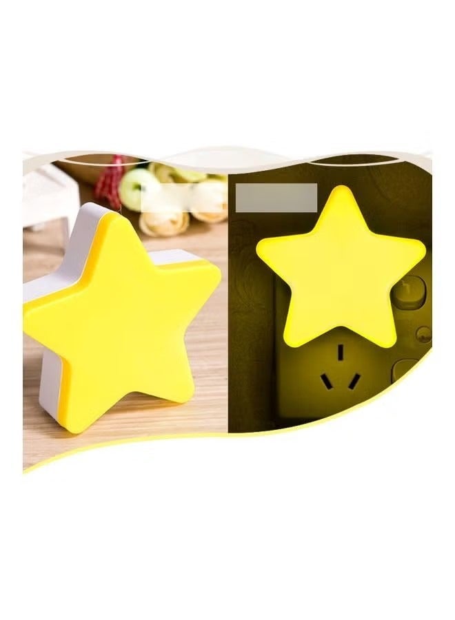 2PCS LED Baby Night Light with Star Shape ，Plug-In Led Light-Controlled Induction, Smart Home Products，for Bathroom,Hallway, Bedroom, Kids Room, Kitchen, Stairway