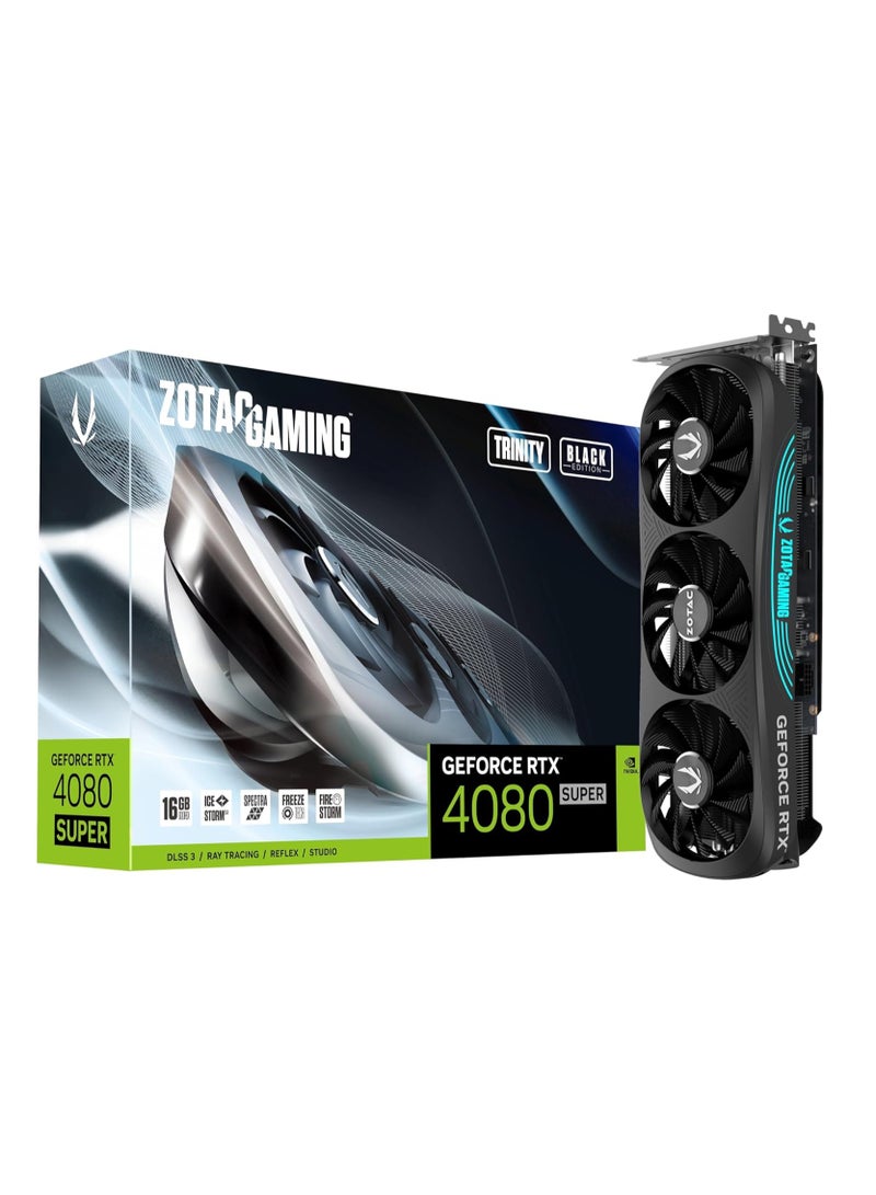 Gaming GeForce RTX 4080 Super Trinity Black Edition DLSS 3 16GB GDDR6X 256-bit 23 Gbps PCIE 4.0 Gaming Graphics Card, IceStorm 2.0 Advanced Cooling, Spectra RGB Lighting, ZT-D40820D-10P