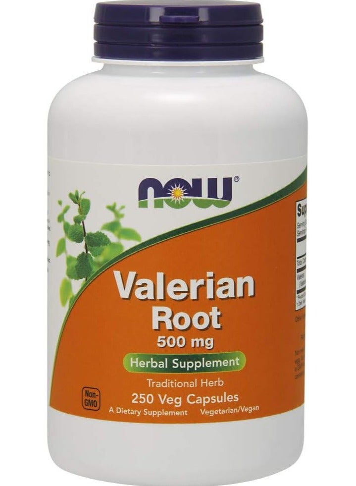 Valerian Root (Valeriana officinalis) 500 mg, Herbal Supplement, 250 Veg Capsules