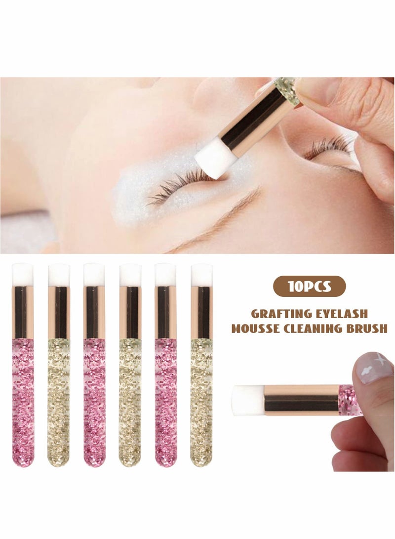 10pcs Eyelash Extension Cleaning Brushes, Deep Cleanse and Refresh Your Lashes and Pores for Women and Girls