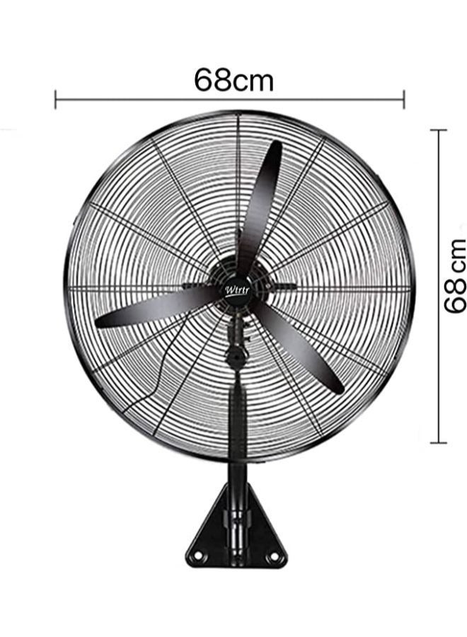26 Inch Industrial High Power Wall-mounted Oscillating Fan for Home and Warehouse