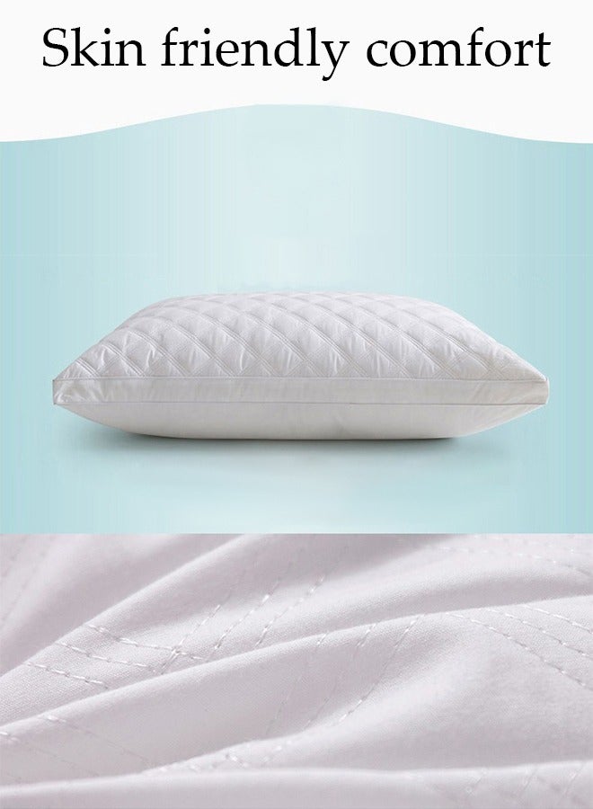 Luxury Super Soft Pillows for Sleeping Set of 2 Standard Size Side Sleeping Bed Pillow for Side Back Stomach Sleepers Hotel Collection Bed Pillows Easy Care Premium Quality