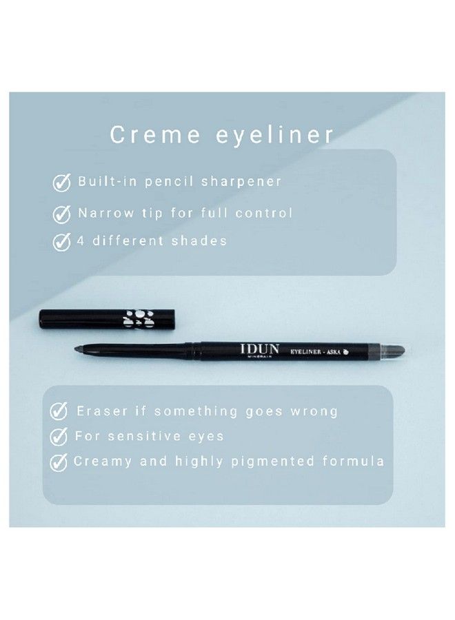 Creamy Eyeliner  Precision Pen For Flawless Eye Looks  Skin Nourishing Mineral Formula  Fine Tipped Point And Angled Smudging Tool For Sharp Or Smoky Designs  101 Lava  0.012 Oz