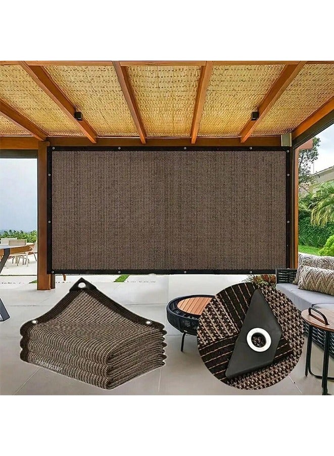 Anti UV Coffee Brown HDPE Sun Shade Sail Gazebo Sunblock Shade Cloth Sun Shade Netting